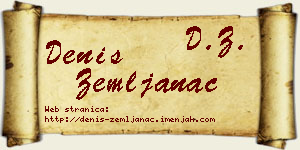 Denis Zemljanac vizit kartica